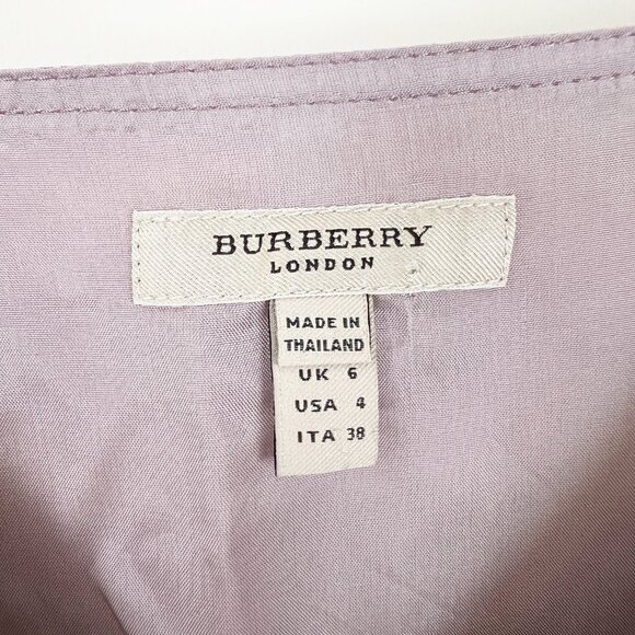 Burberry Tartan Plaid Pleated Mini Midi Dress Sleeveless Pinafore Overall Preppy - Picture 4 of 7